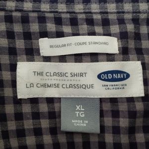 Old Navy Shirts - Old Navy Blue Checked Long Sleeve Button Up Old Navy Shirts - Old Navy Blue Checked Long Sleeve Button Up